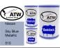 Preview: Nissan, Sky Blue Metallic, 510: 500ml Lackdose + 500ml Klarlack + 250ml Härter - Set, von ATW Autoteile West.